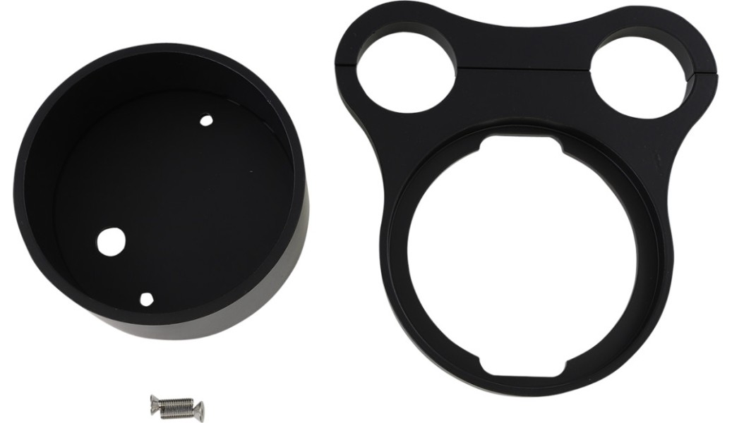 Drag Specialties 2210-0562 Tee-bar Gauge Mounts for 1 1/2in. Mounts - Gloss B...