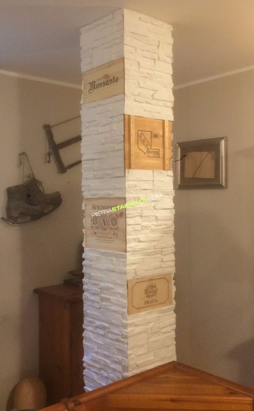 stampo in gomma Calco matrice per finta pietra rivestimento gesso cemento