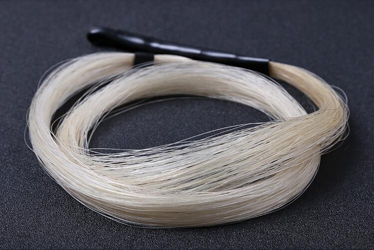 32'' Length Natural White Horse Mongolia Tail Viola Cello Erhu Bow Hairs