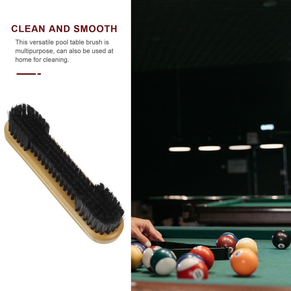 Durable Pool Table Cleaning Brush Reusable Nylon Wood Billiards Sweeper