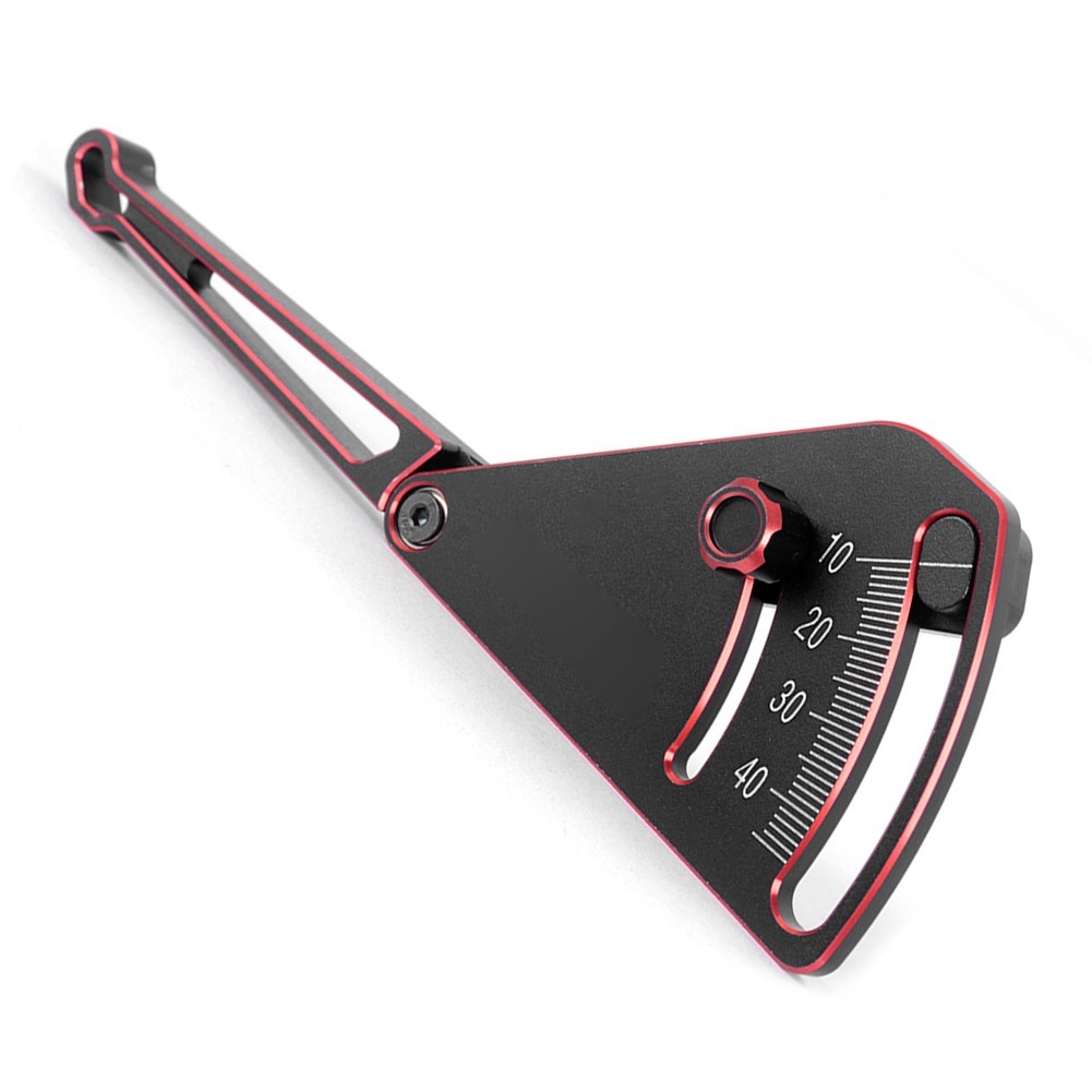 Adjustable Ride Height Gauge Ruler 10 to 45mm for RC Cars Aluminum Alloy