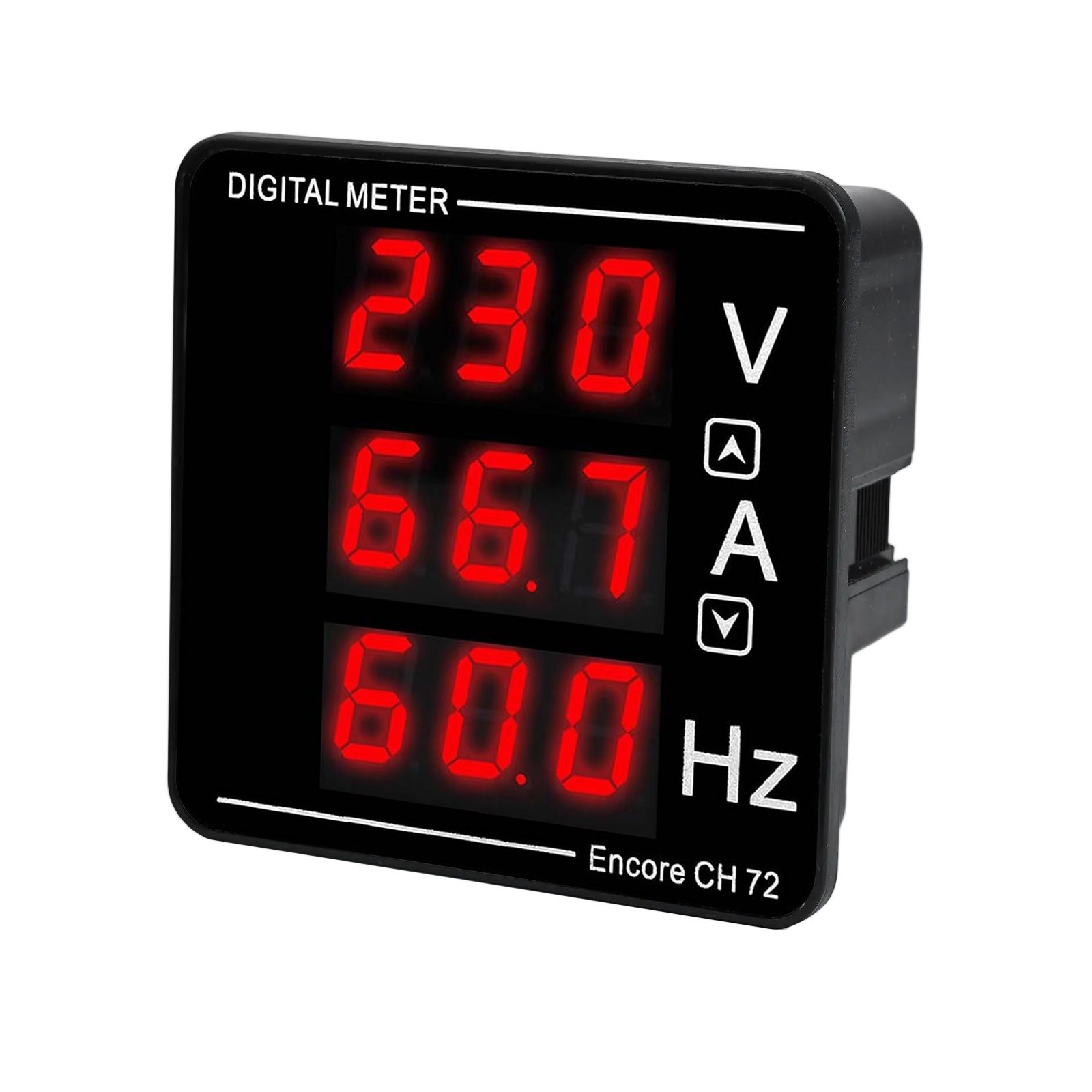 Combination Current Voltage Frequency Meter for Electromechanical Devices
