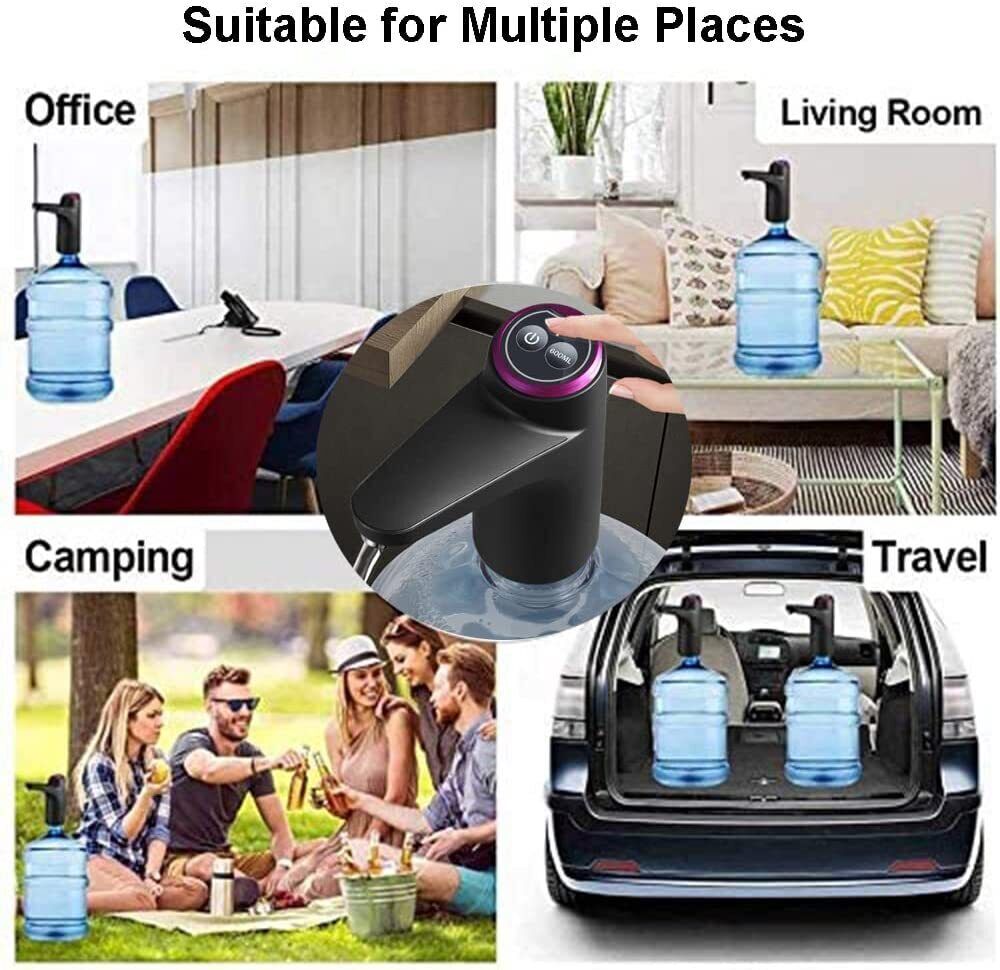 Automatic Water Bottle Pump Universal Electric Switch USB Jug Dispenser 5 Gallon