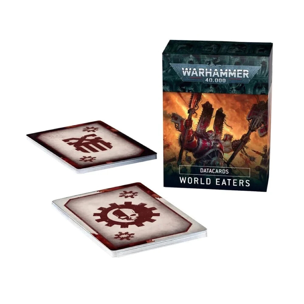 Warhammer 40K World Eaters Datacards Games Workshop NEW SEALED! Paper or Plastic