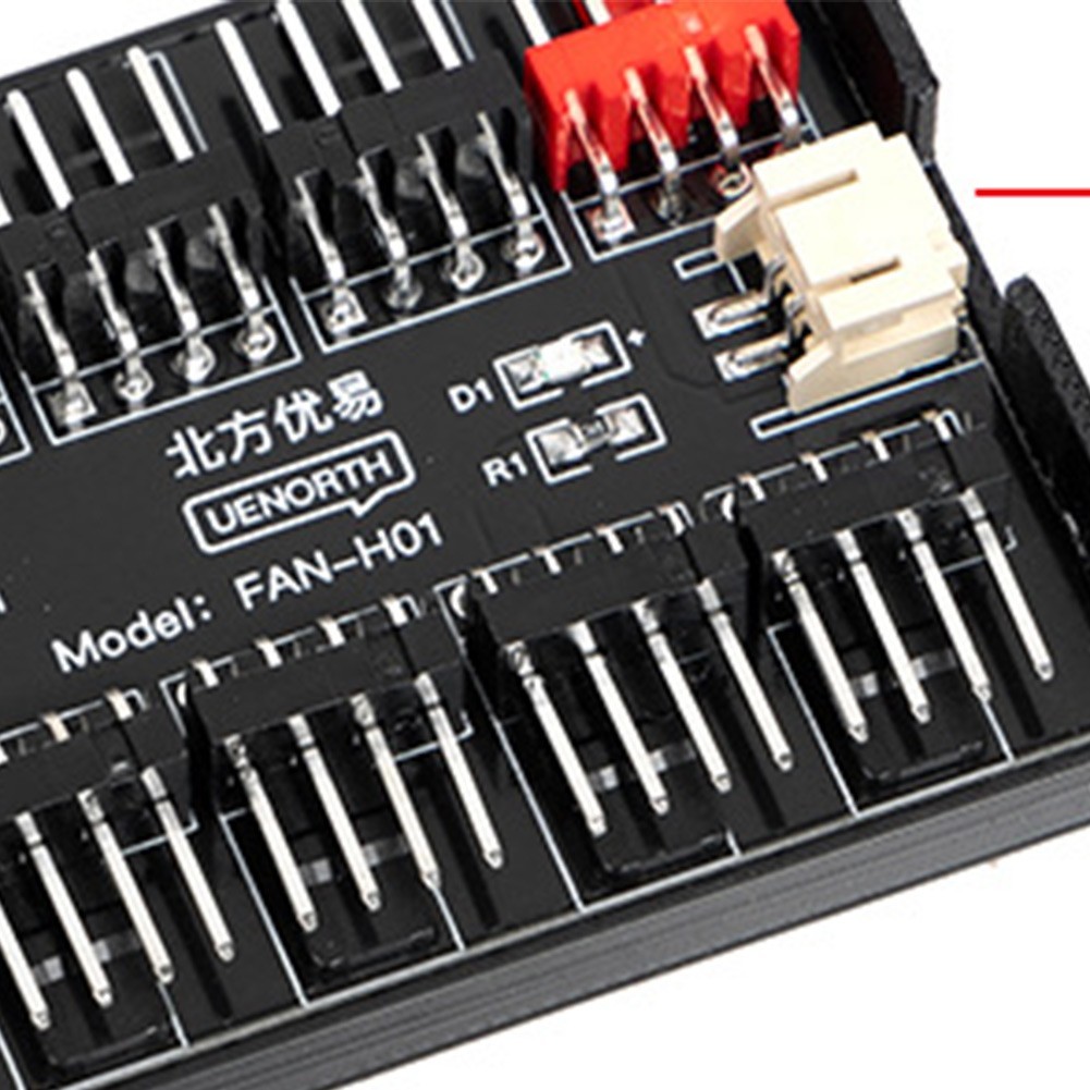Multi-way Splitter PC Cooling Upgrade 10 Fan Splitter Space-saving Installation