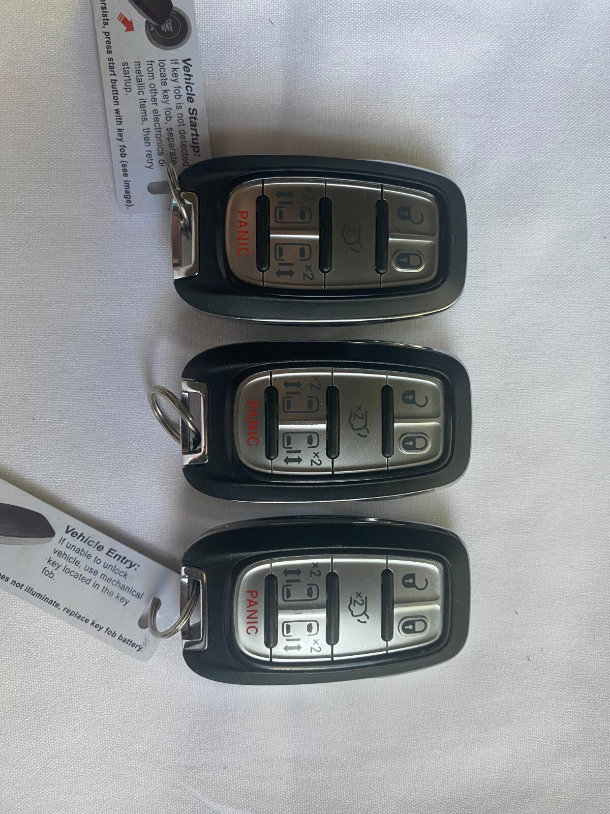 OEM 6B 2017-22 PACIFICA 20-22 VOYAGER - LOT OF 3 - SMART REMOTE FOB 68241532AC