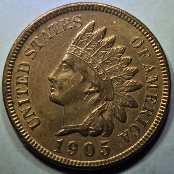 1905 Indian Head Penny MS Brilliant Uncirculated - Nice RED