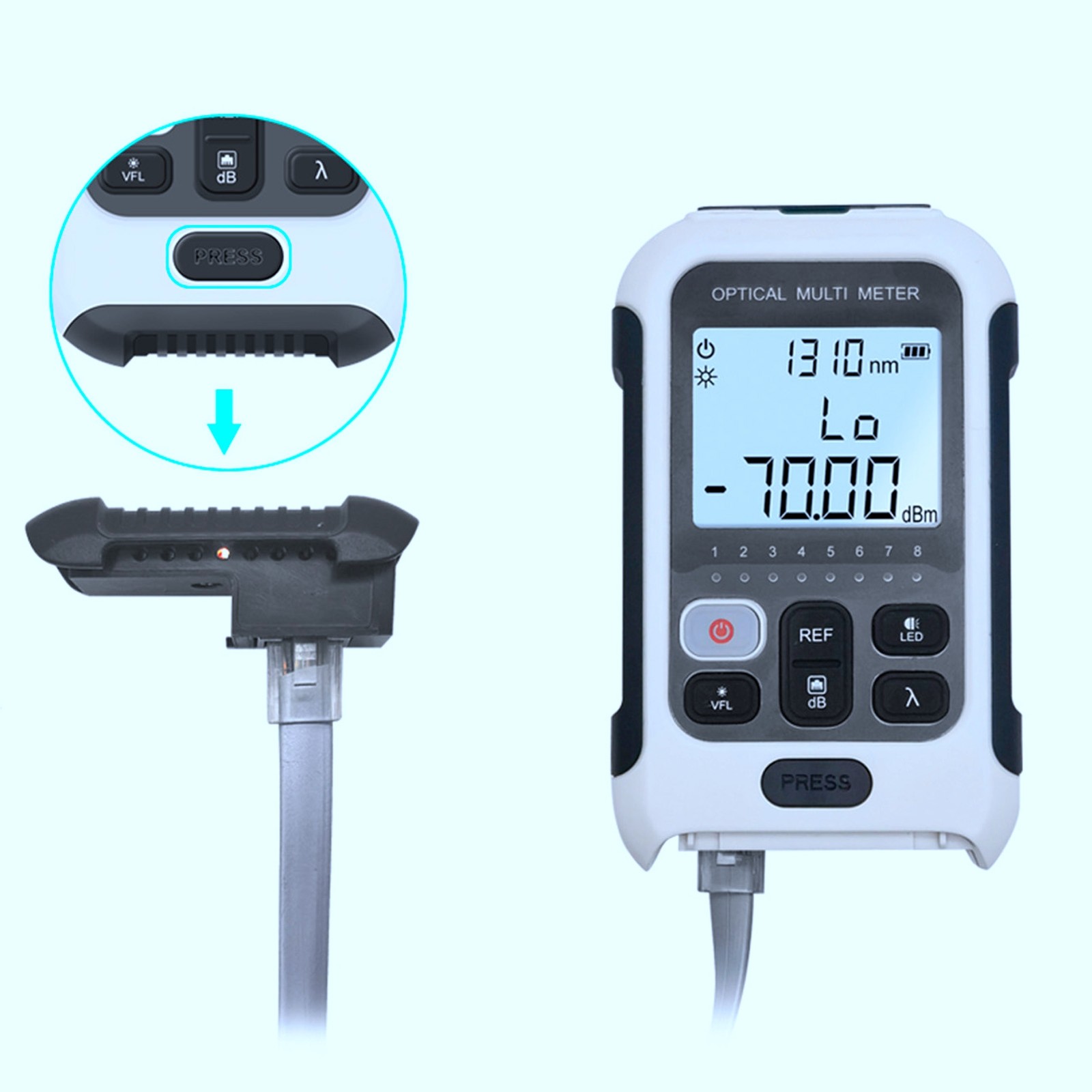 1 Multifunctional Optical Power Meter Accurate Tester For Communication
