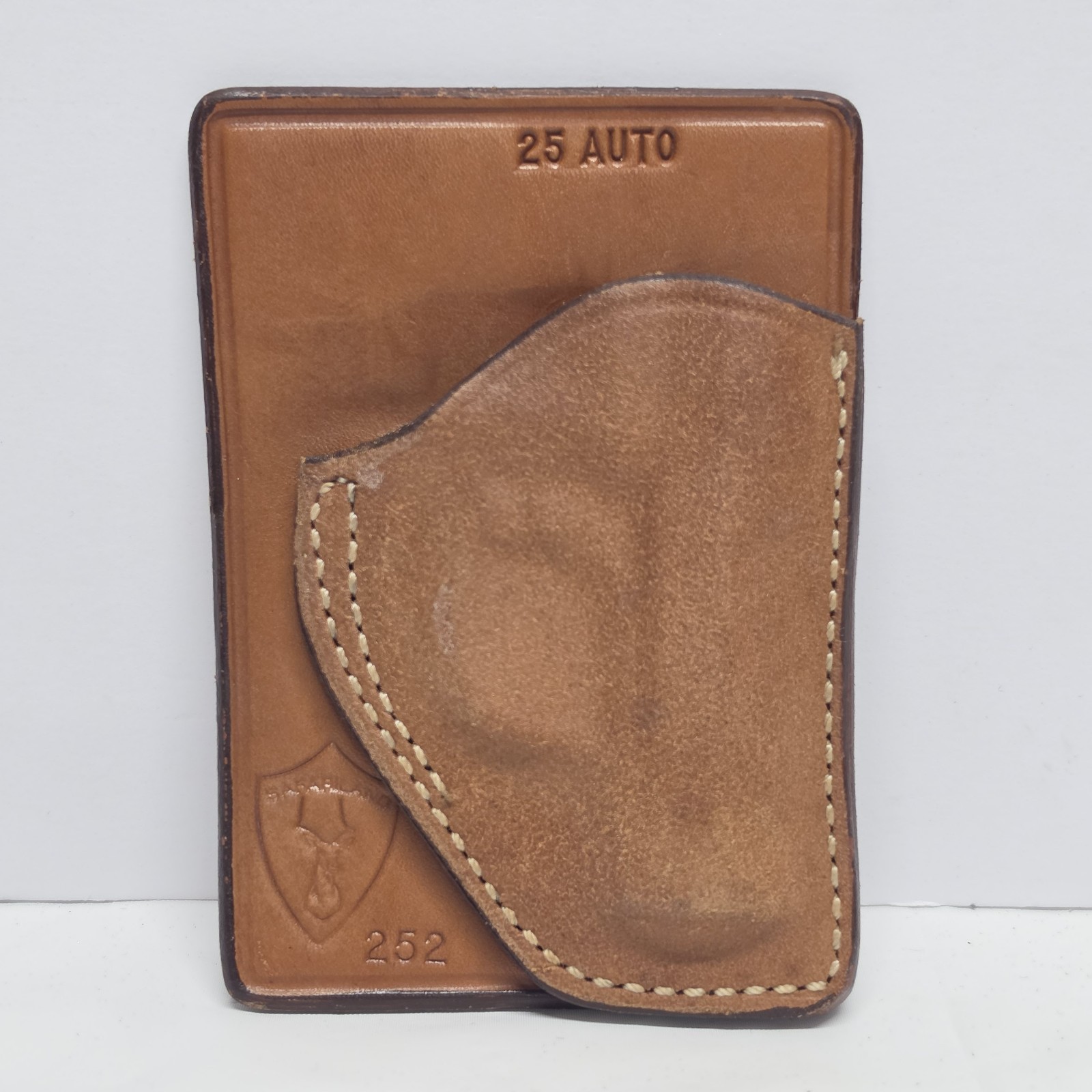 Vtg Safariland Model 252 Leather Pocket Holster 25 Auto For Baby Browning