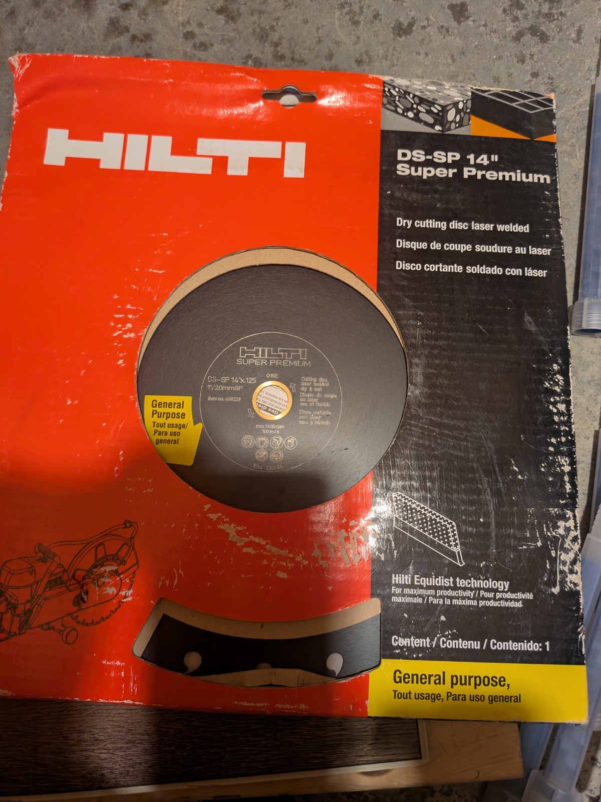 Hilti DS-SP 14" Super Premium Diamond Saw Blade 20T General Purpose 408229