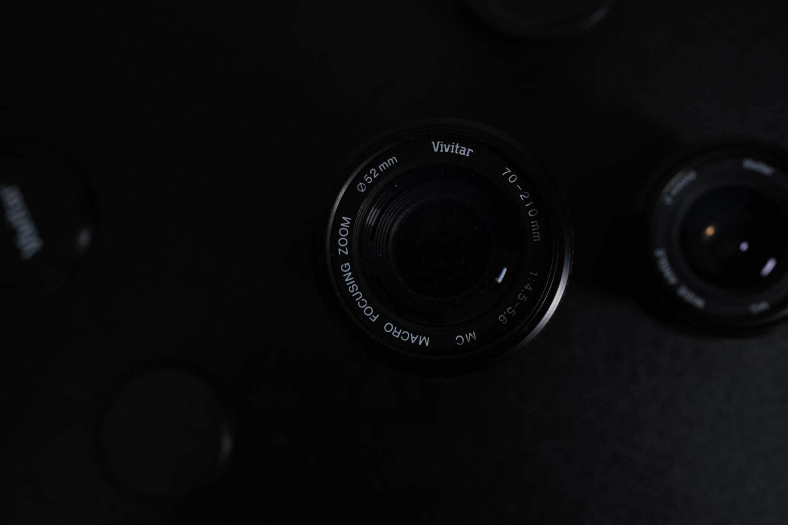 Minolta SRT SC-II Camera With Vivitar Lenses & Caps