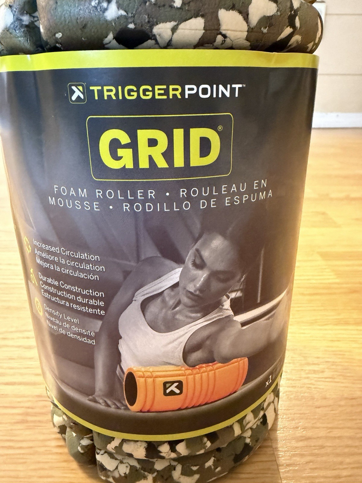 TRIGGERPOINT GRID Foam Roller Green/Black/White Foam, Durable Construction