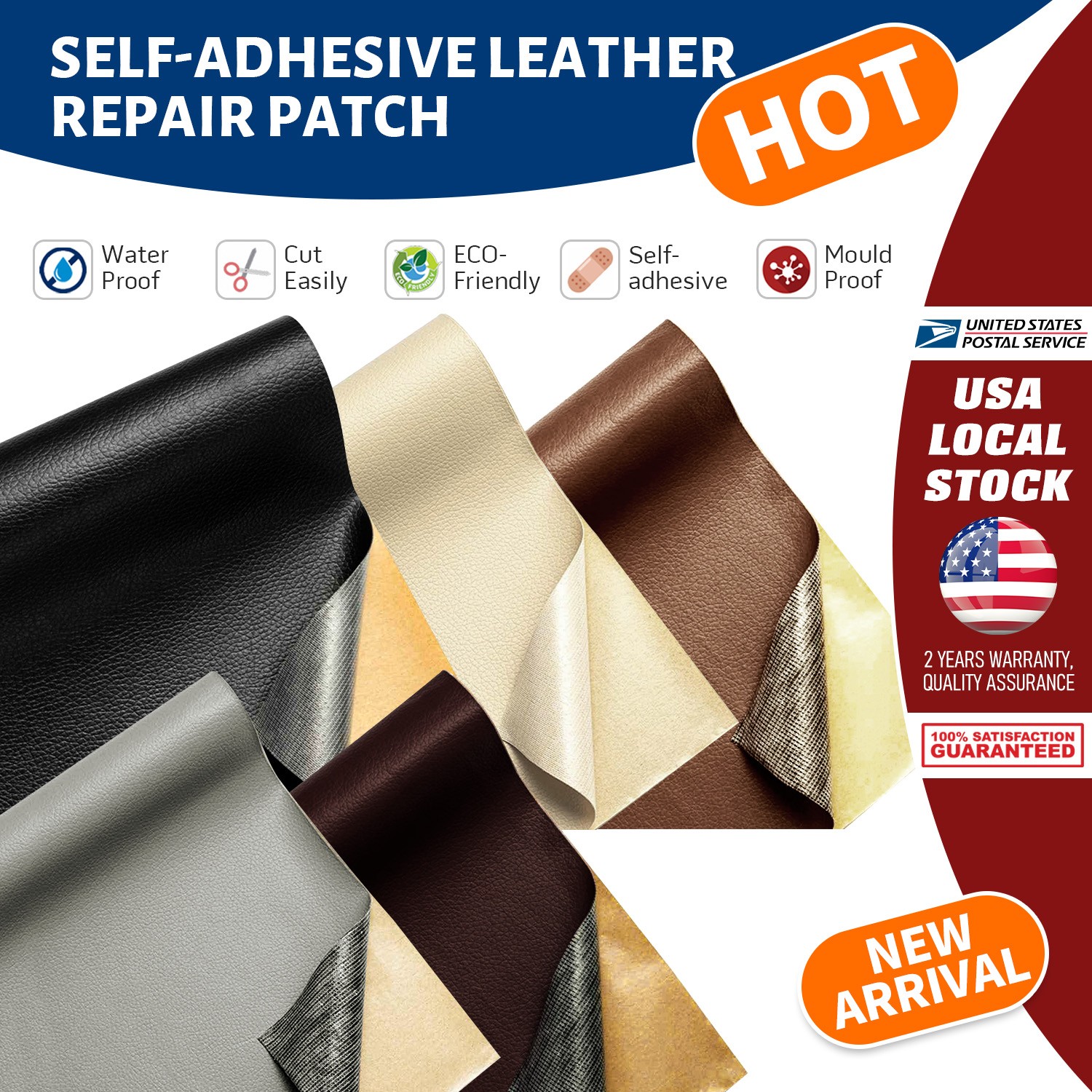 Leather Repair Tape Self Adhesive Repair Patch Furniture Sofa Car Seat Chair