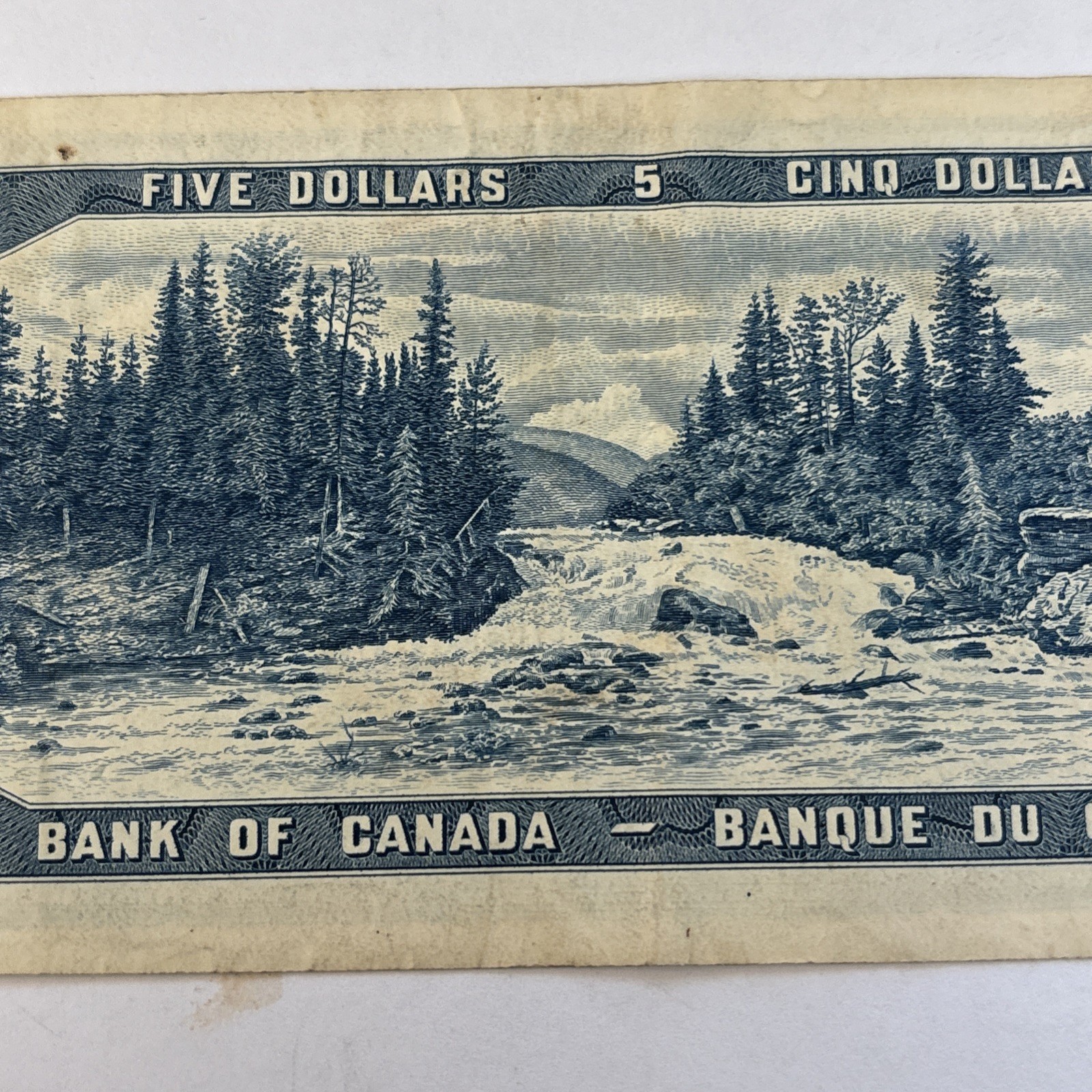 Canada 1954 $5 Five Dollar U/S Serial - Crisp