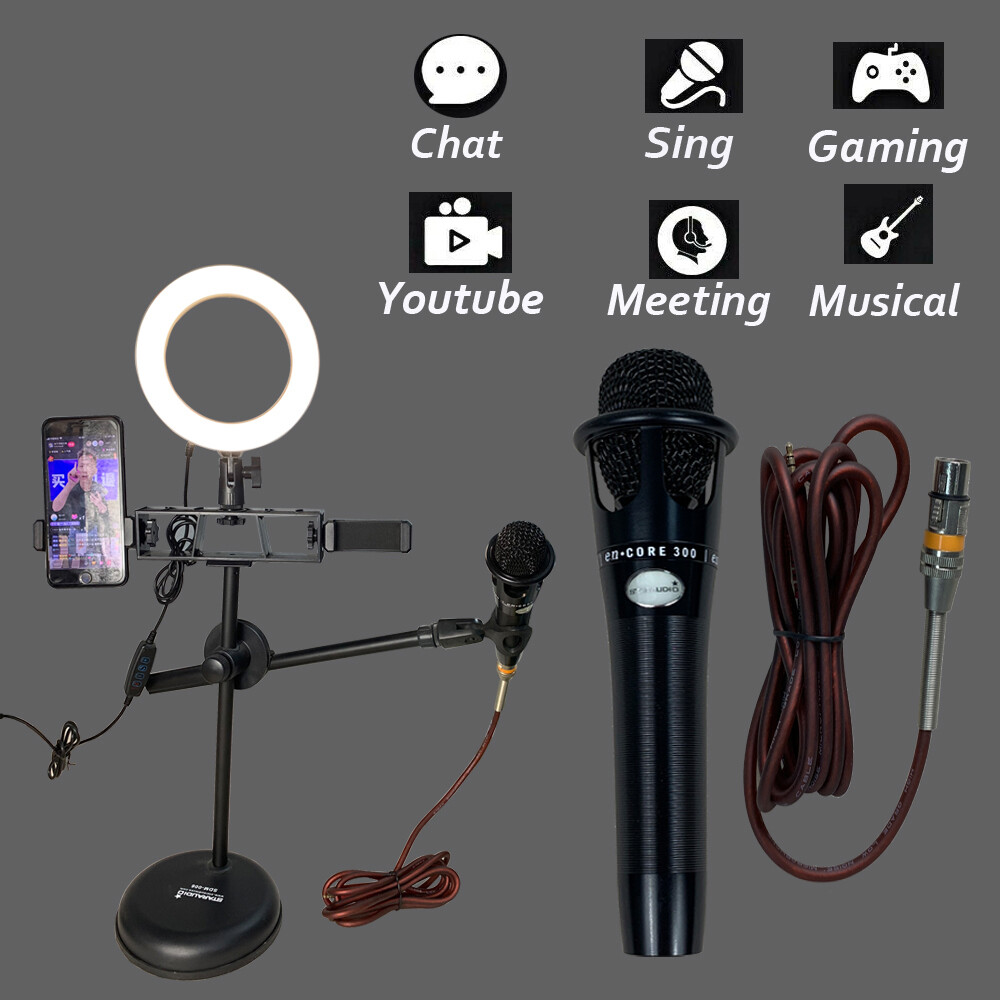 Recording Complete Live Chatting Mic Set Elecrect Cardioid Condense Microphone