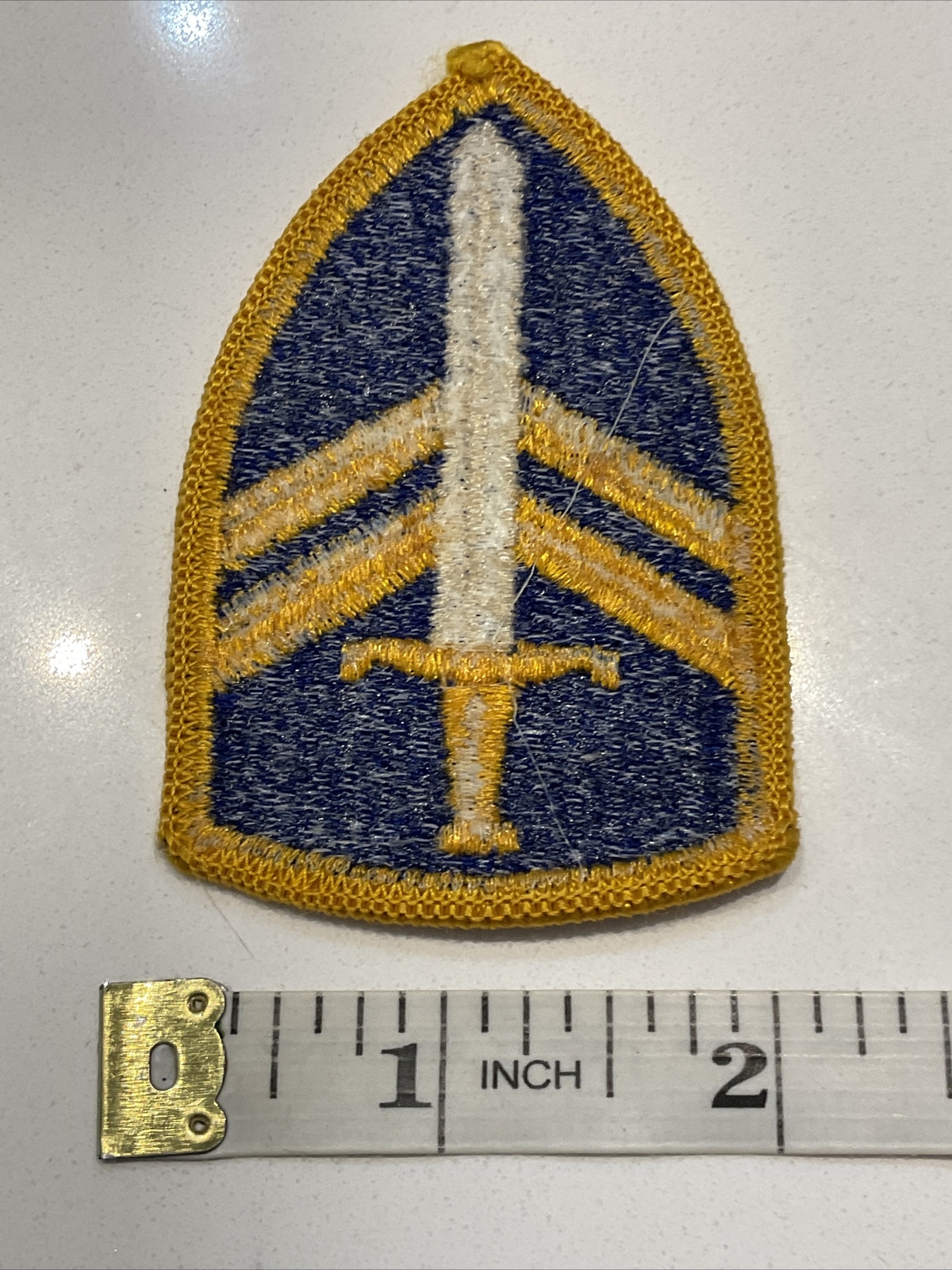 Vietnam Era U.S. Army 2nd Support Command Brigade Color Merrowed Edges Patch