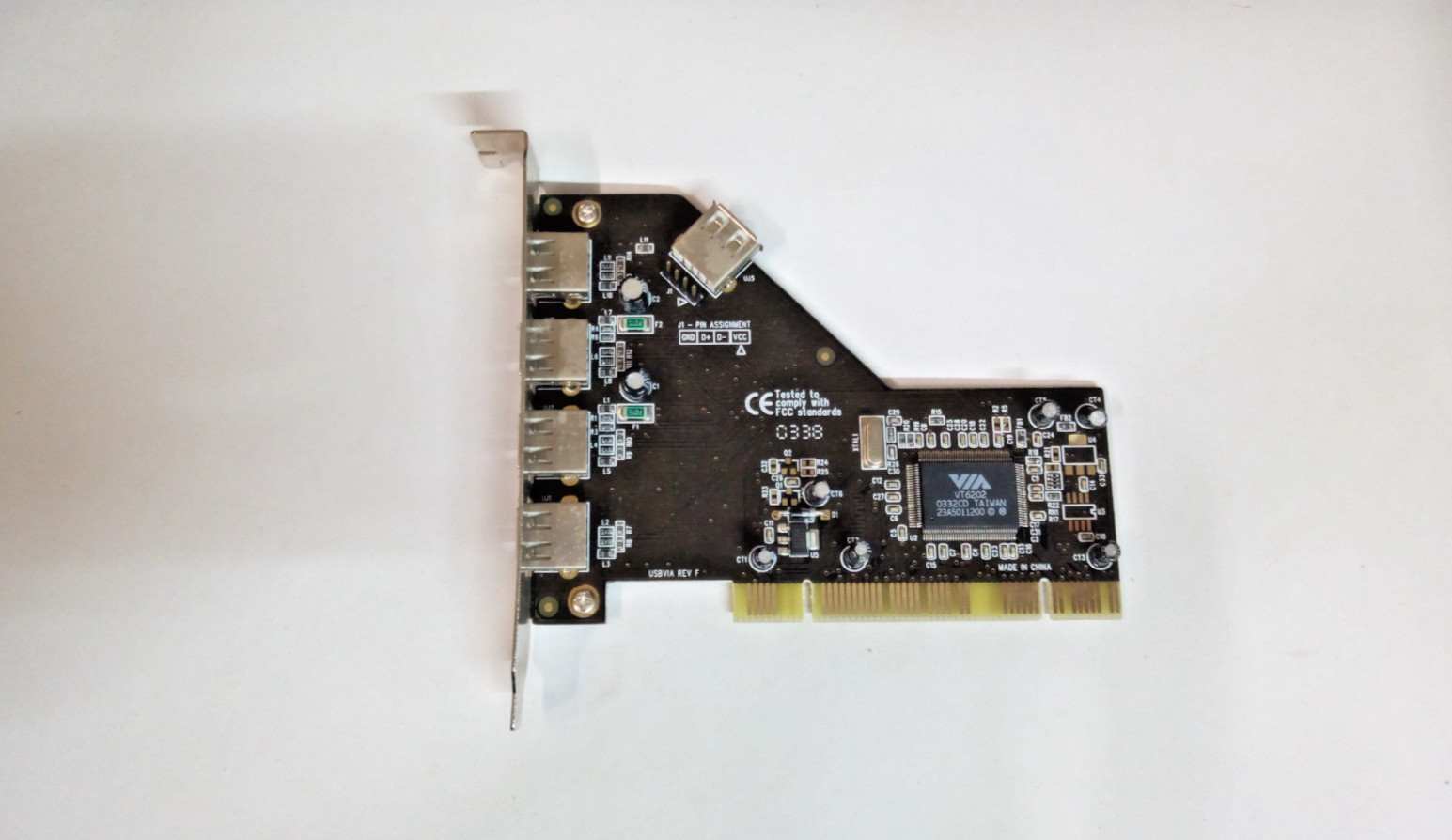 VIA *** VT6202 *** 4 x External 1 x Internal USB PCI Controller Card #GK14015