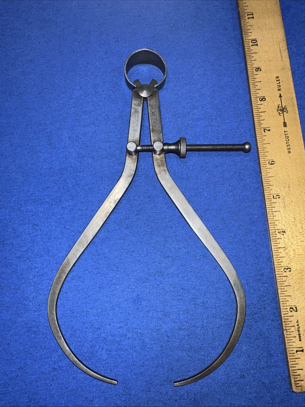 Vintage Union Tool Co. 8 inch Wide Caliper. Orange, Mass. USA Large Size.