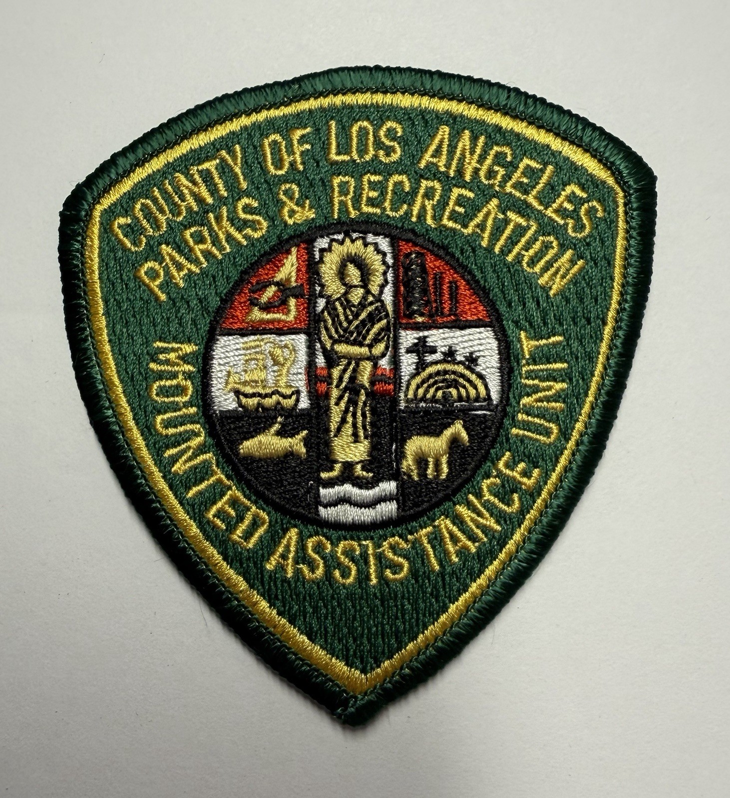 CALIFORNIA LOS ANGELES COUNTY PARK& RECREATION MOUNTED ASSISTANCE UNIT HORSE#D26
