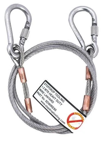 STOPDROP TOOLING 1.5M Heavy Duty Wire Tool Lanyard SDWIRE80