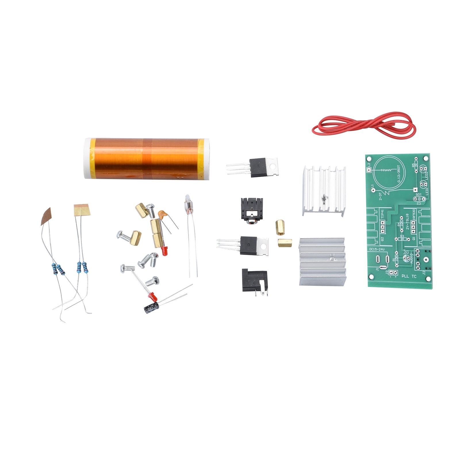 DIY 15W Mini Coil Music Audio Speaker Electronic Field Project Kit E
