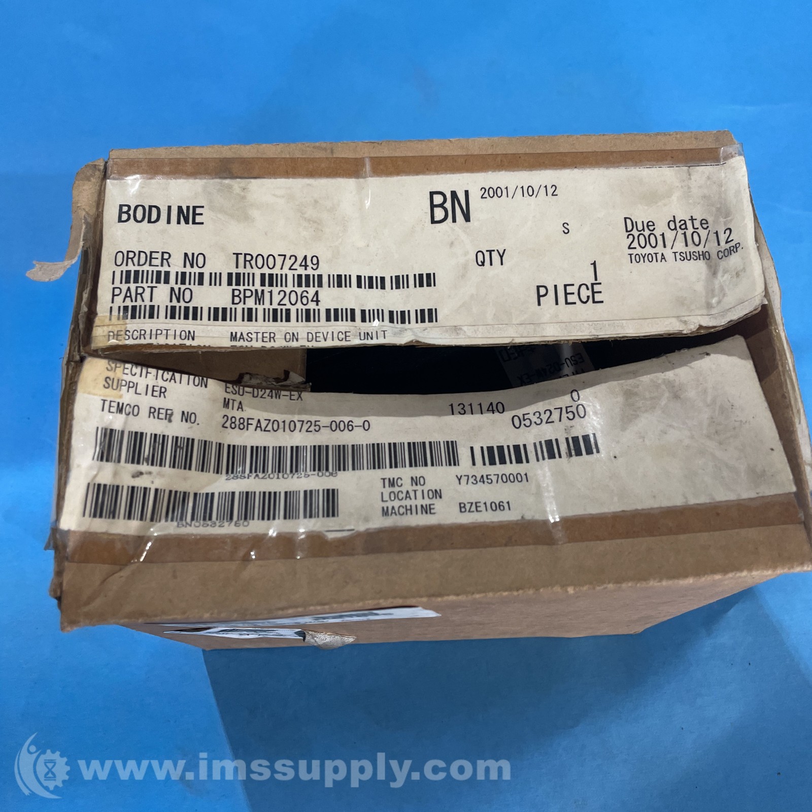 MTA Japan ESU-D24W-EX Safety Control Unit 2219