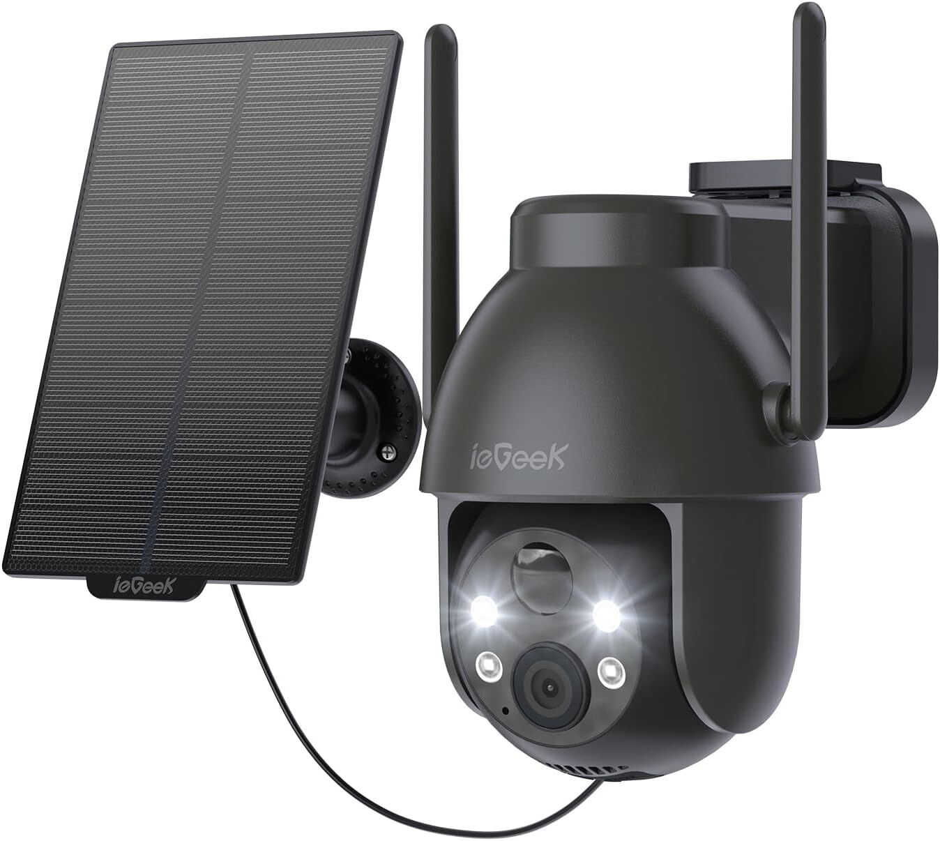 ieGeek Solar Camera Outdoor Wireless 2K WiFi Battery Powered PTZ CCTV System