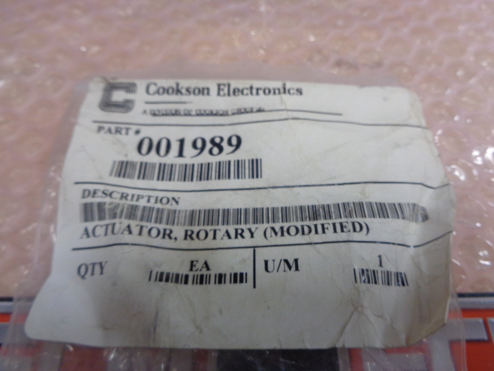 ACTUATOR ROTARY MODIFIED Speedline 001989