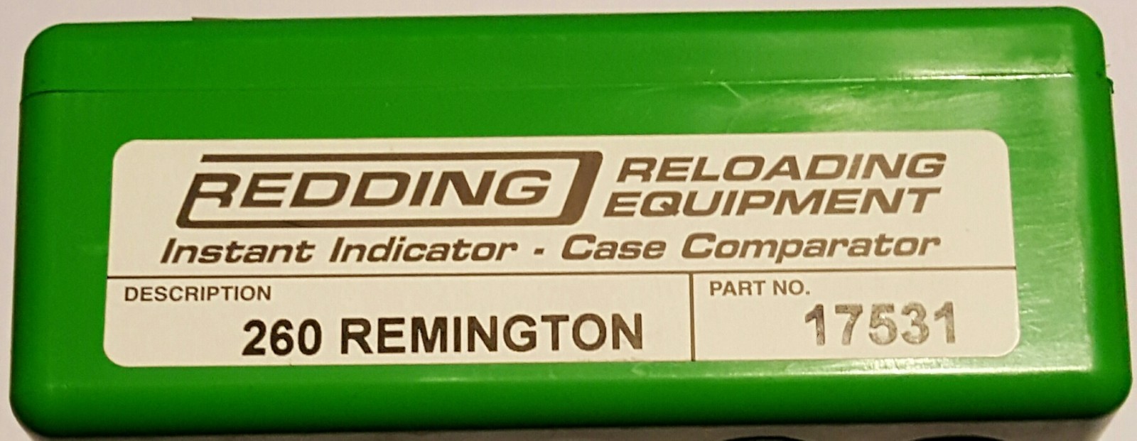 17531 REDDING INSTANT INDICATOR WITHOUT DIAL - 260 REMINGTON - BRAND NEW