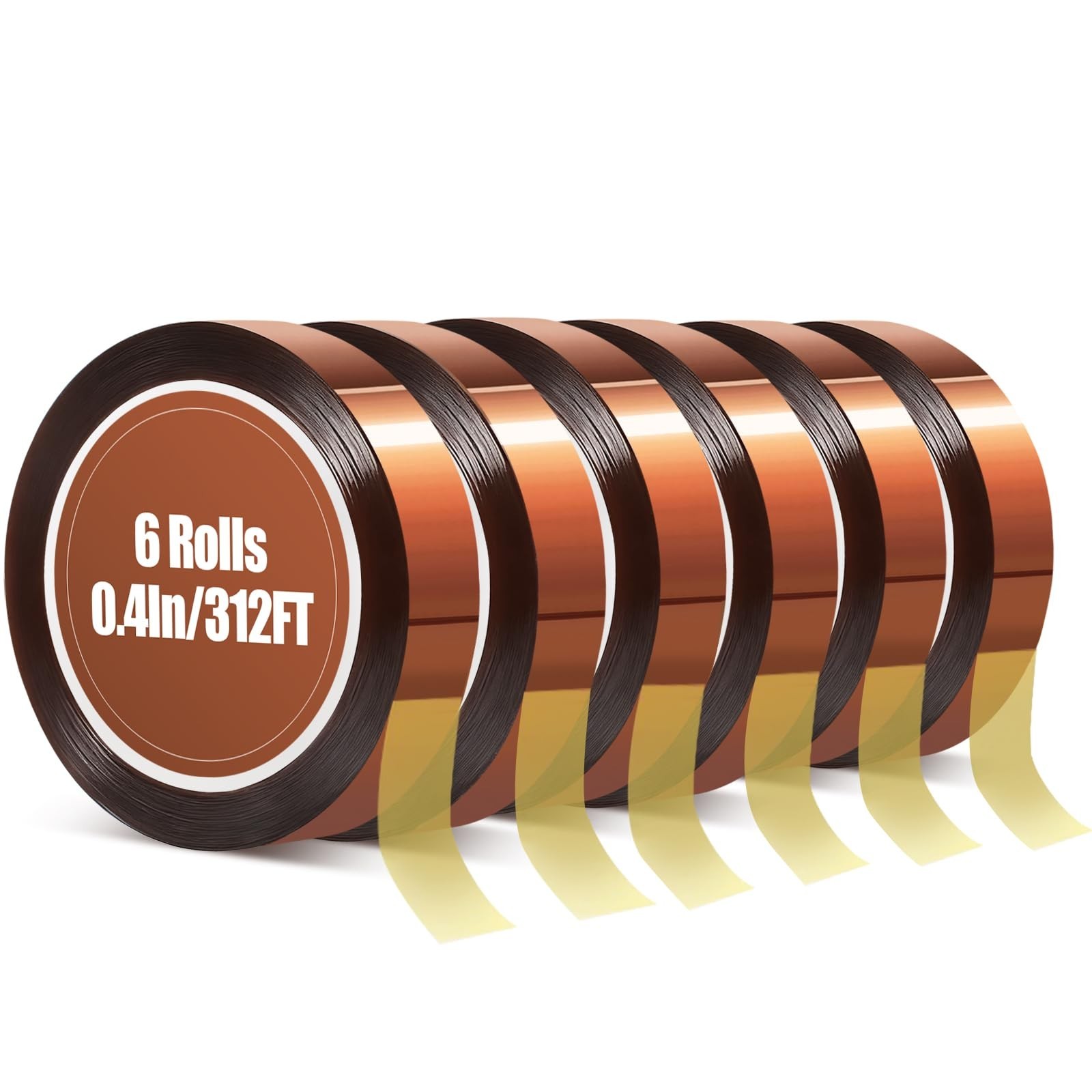 Heat Tape, High Temperature Heat Resistant Tape for Sublimation, 6 Rolls 10mm...
