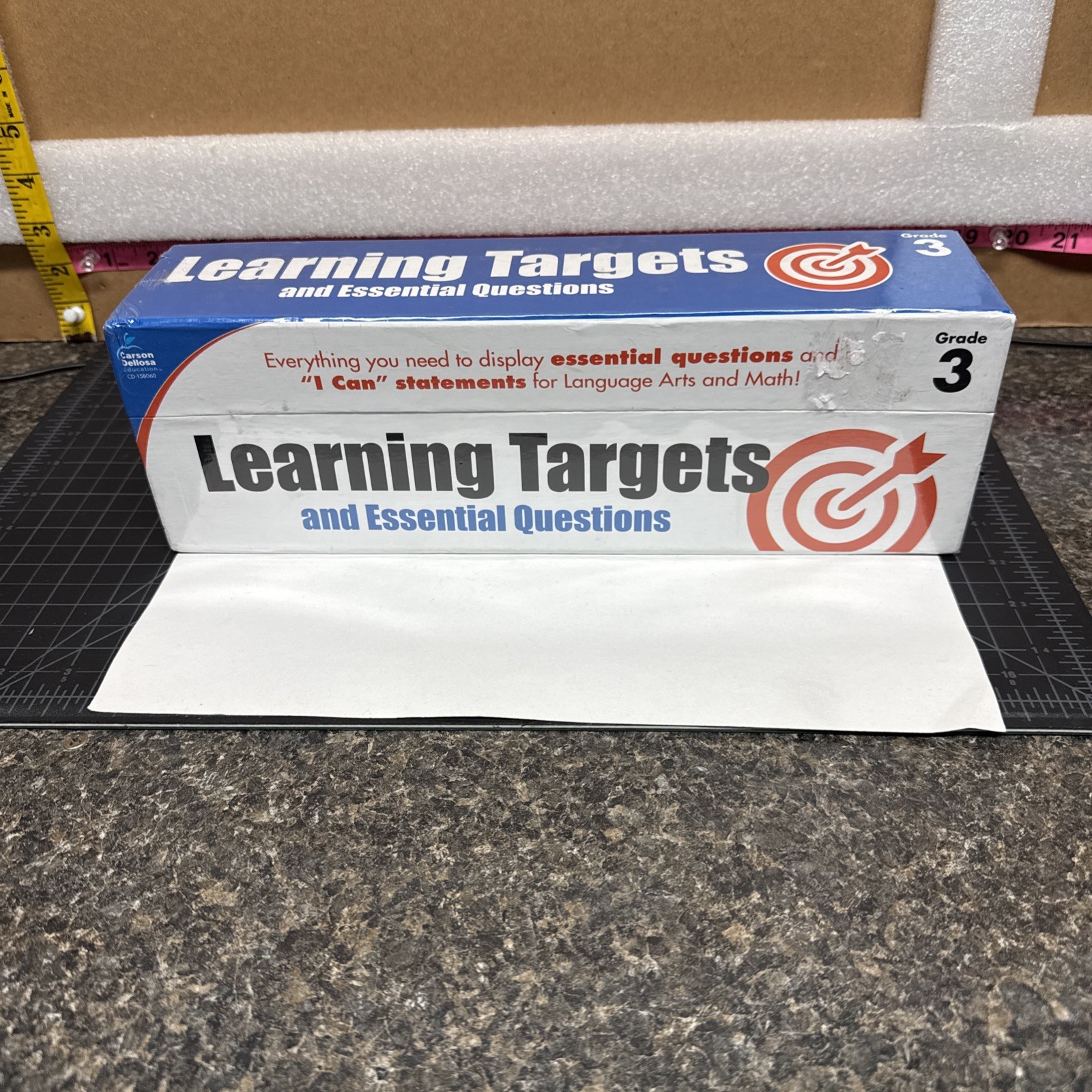 Learning Targets and Essential Questions, Grade 3 by Carson-Dellosa New Sealed