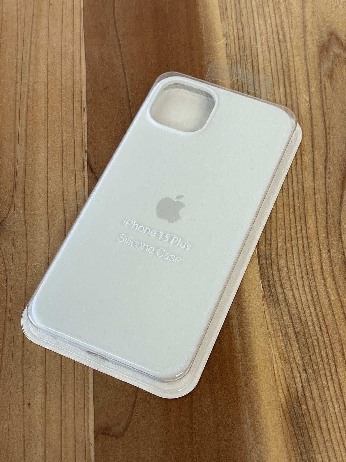 iPhone 15 Plus Silicone Case – White Color – Sealed