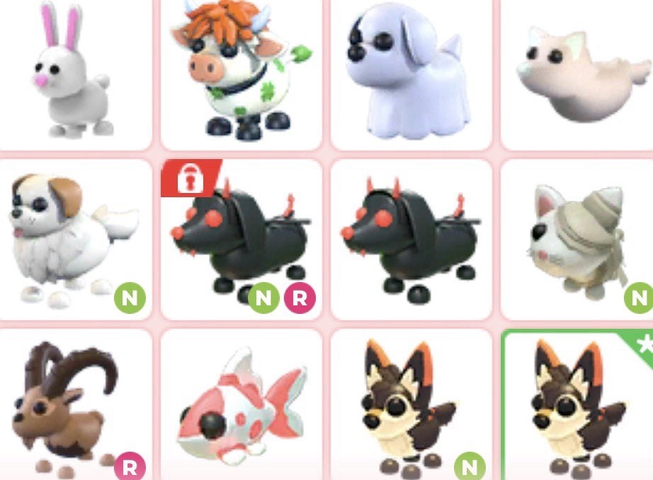 Adopt Me! Neon Pets Bundle - Flyable & Rideable Digital Game Item/Asset (CA ONLY