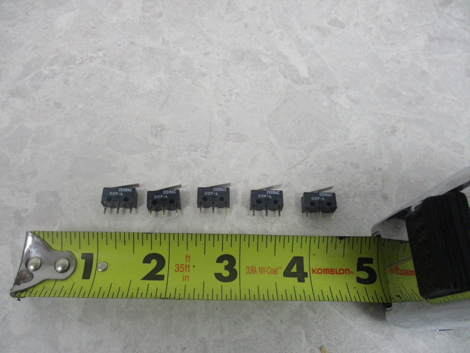 LOT OF 5 OMRON D2F-L MICRO SWITCH, T1612