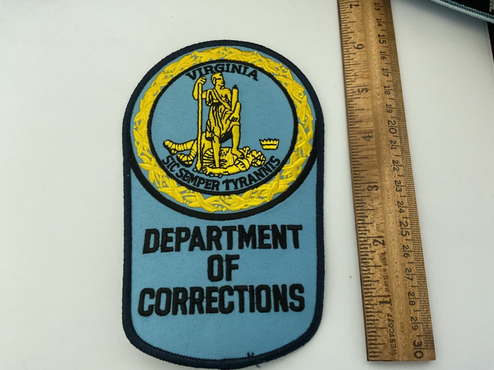 Virginia Department Of Corrections  full size collectible patch new