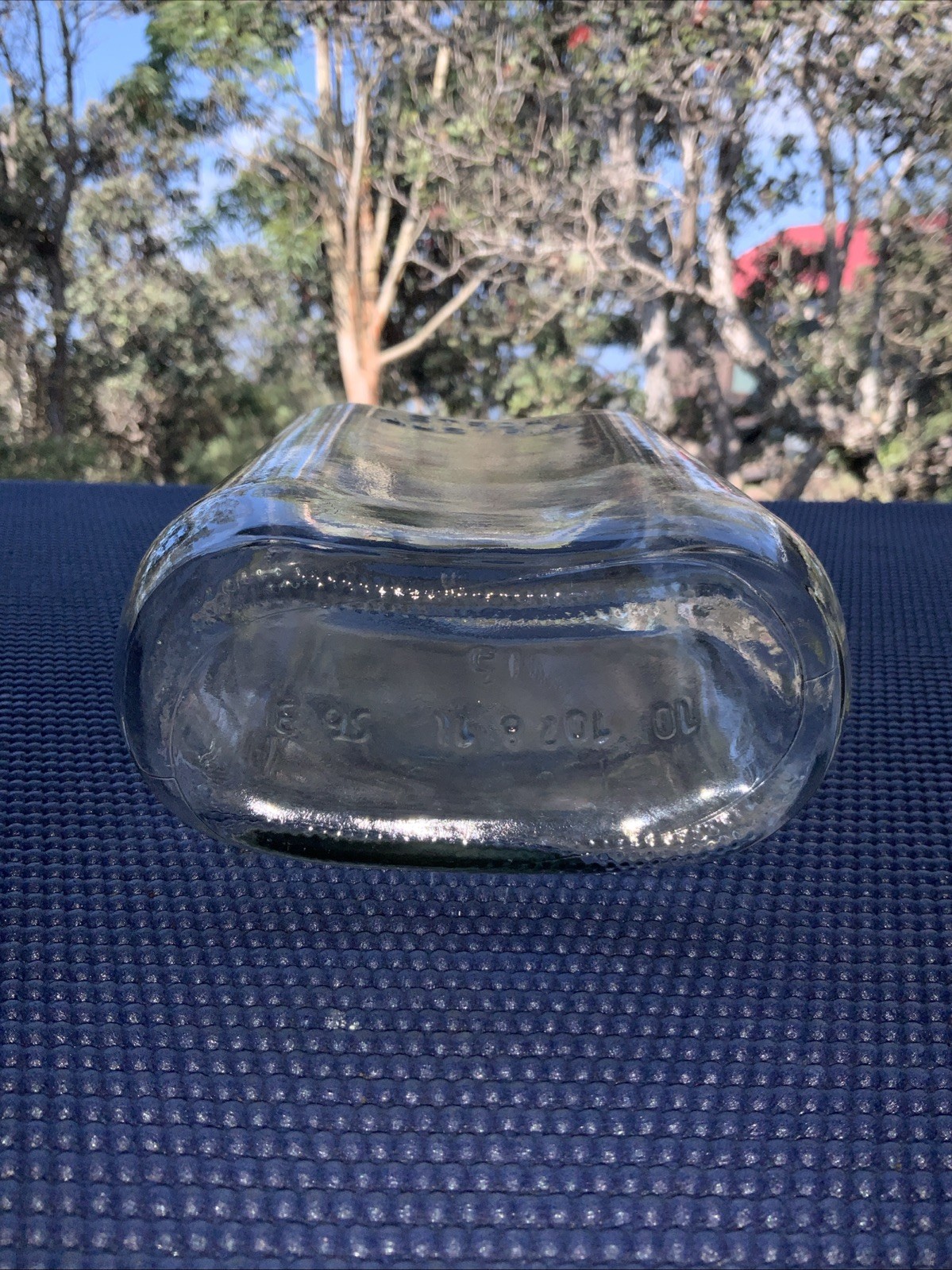 Vintage Stroh Austria Rum Concave Rum Flask Bottle Empty 🔥 001