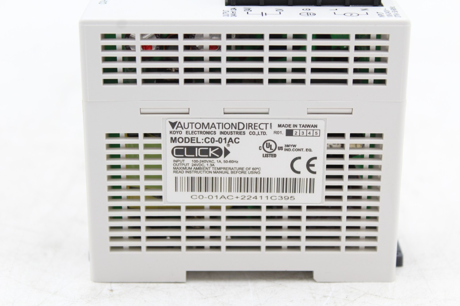 Automation Direct CLICK C0-01AC Continuous 1.3A AC Power Supply