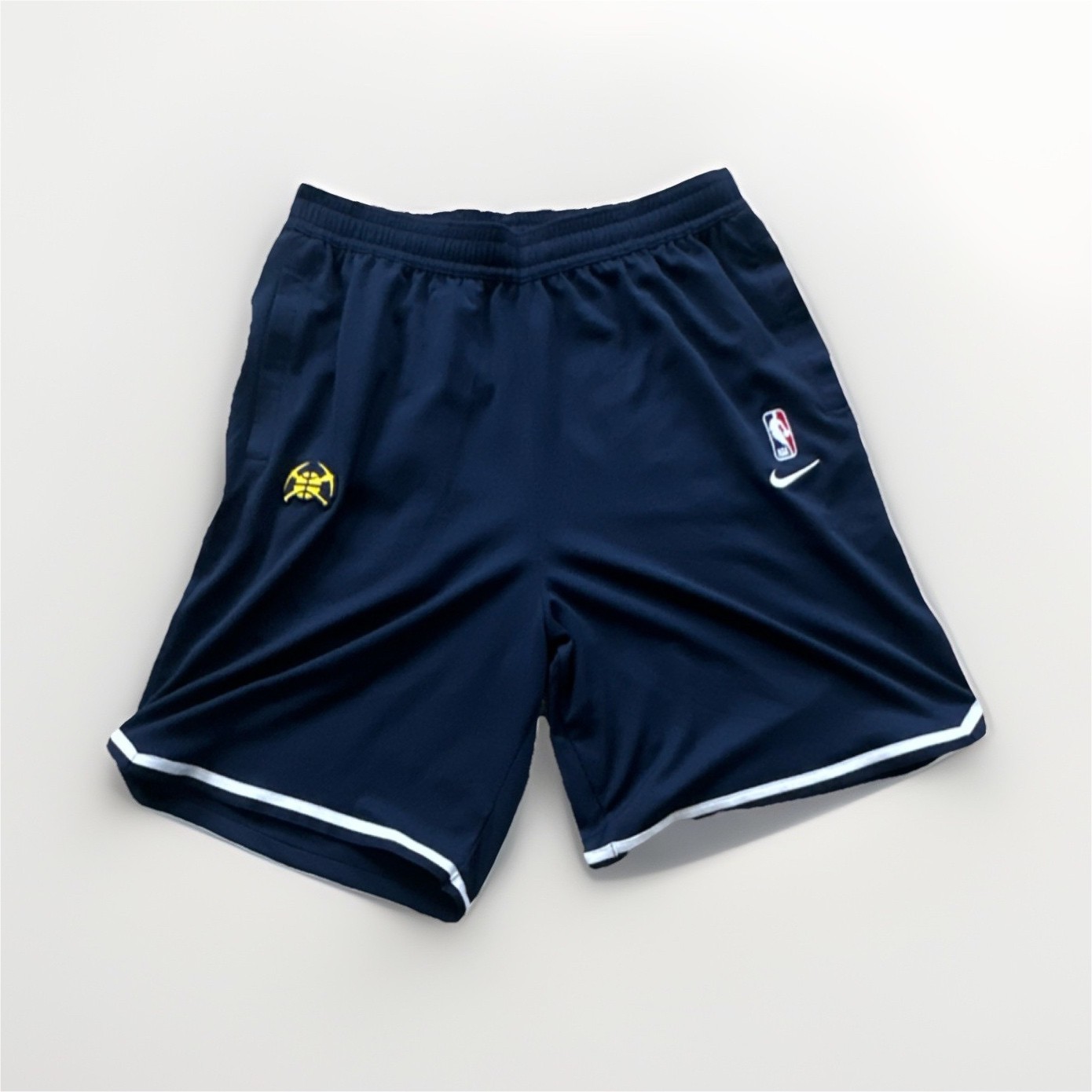 Nike NBA Denver Nuggets Dri-FIT Shorts XL Navy Basketball Official Team Gear