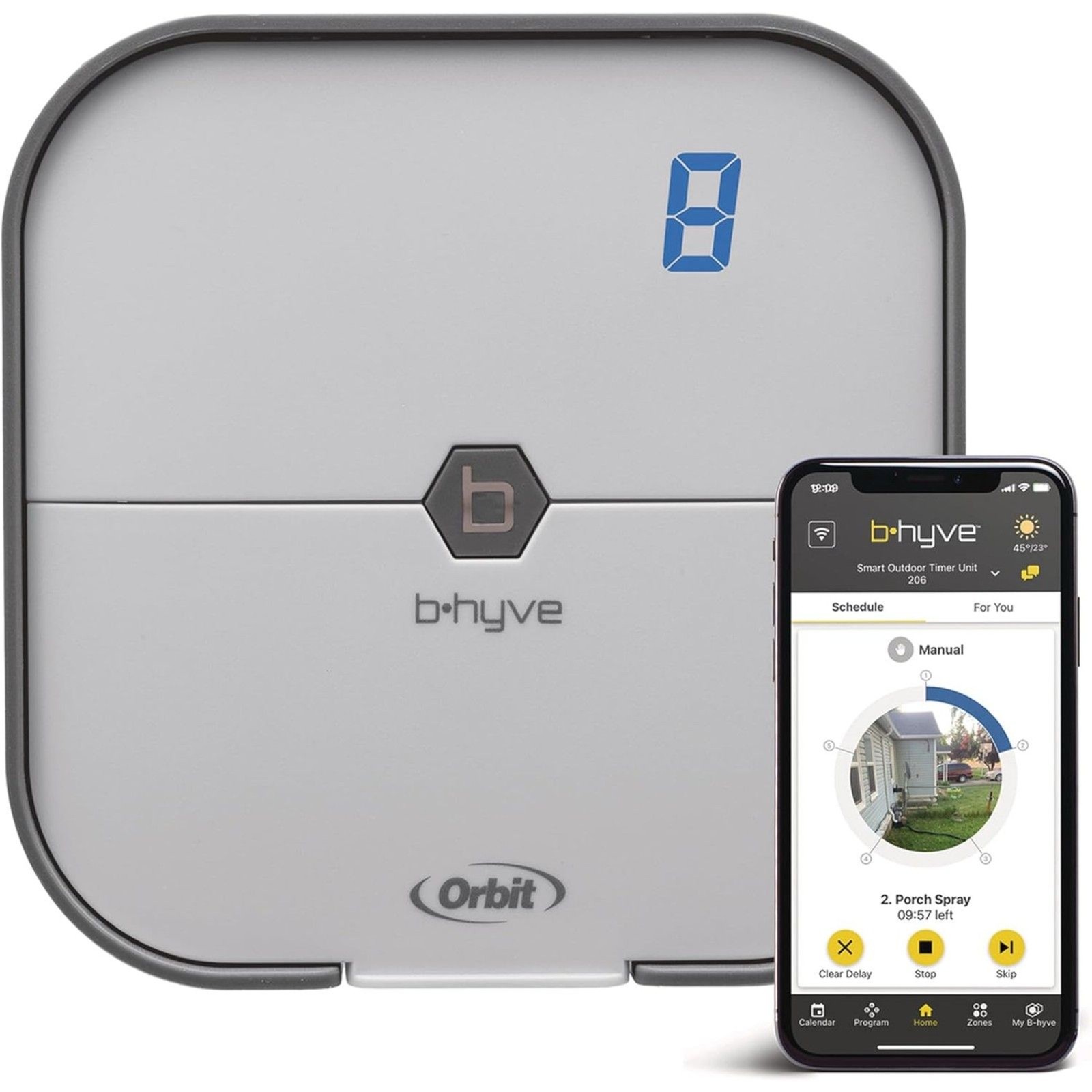 Orbit B-hyve Indoor Smart Sprinkler Controller - 8-Zone - WiFi Irrigation - App