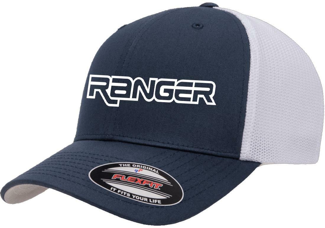Ford Ranger Pickup Truck Logo Design Flexfit 6511 Trucker Hat Cap