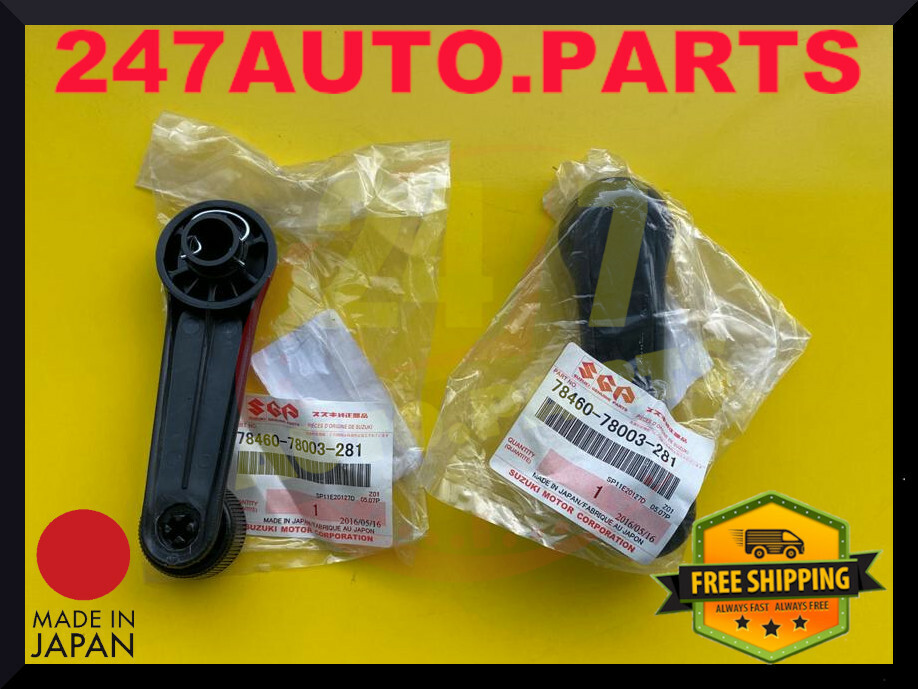 TWO OEM ORIGINAL SUZUKI WINDOW CRANK HANDLE FOR SAMURAI 86-95 78460-78003-281