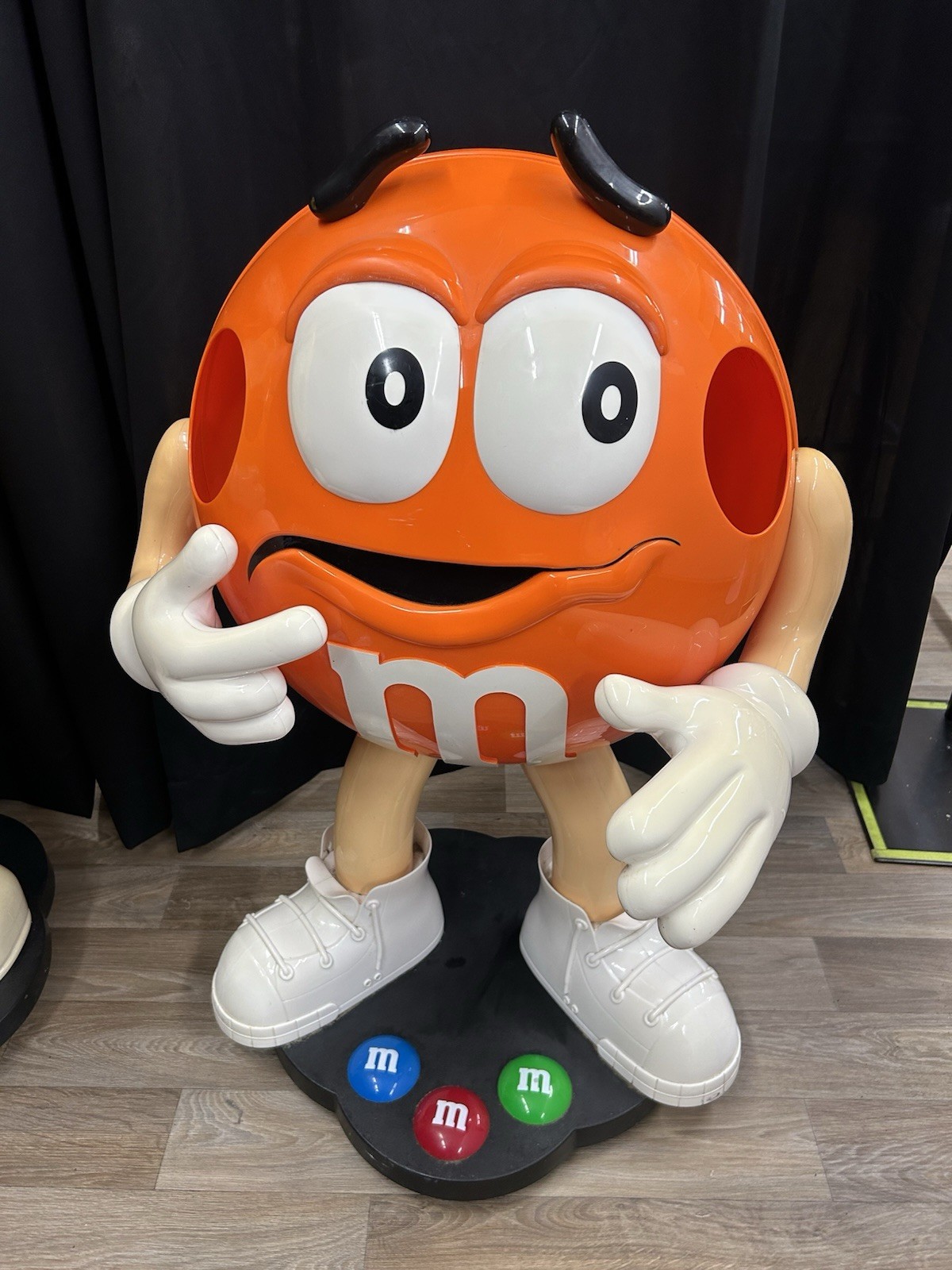 M&M's Orange Character Advertising Display Candy & Nuts Collectible Figure