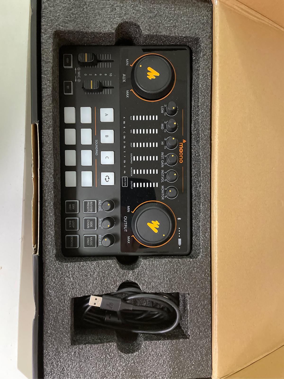 MAONO Podcast Equipment Bundle 10 Channel Audio Interface and XLR Dynamic Microp