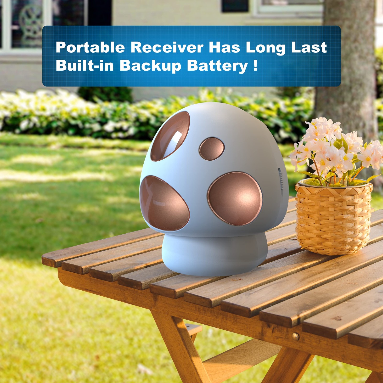 HTZSAFE Driveway Alarm- Alarms Wireless 1 Receiver + 2 Sensor