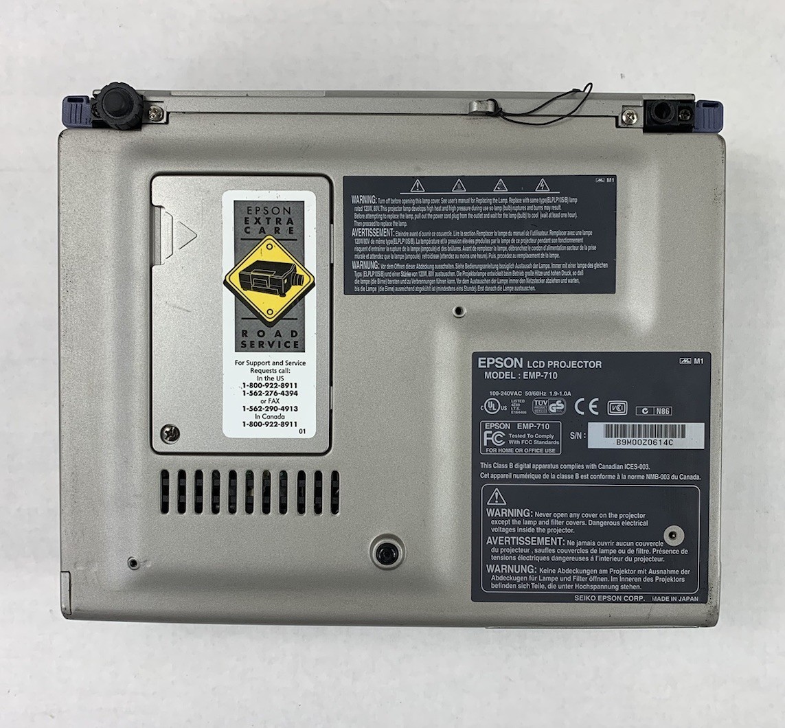 Epson EMP-710 LCD Lamp Projector No Remote No Cords