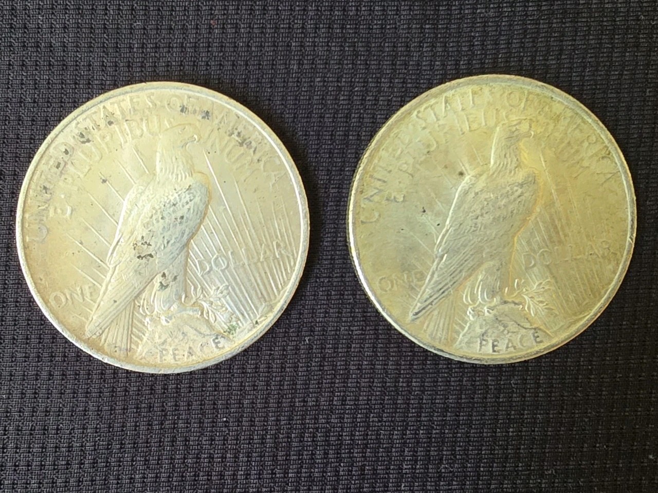 1924 & 1923 Silver Peace Dollars