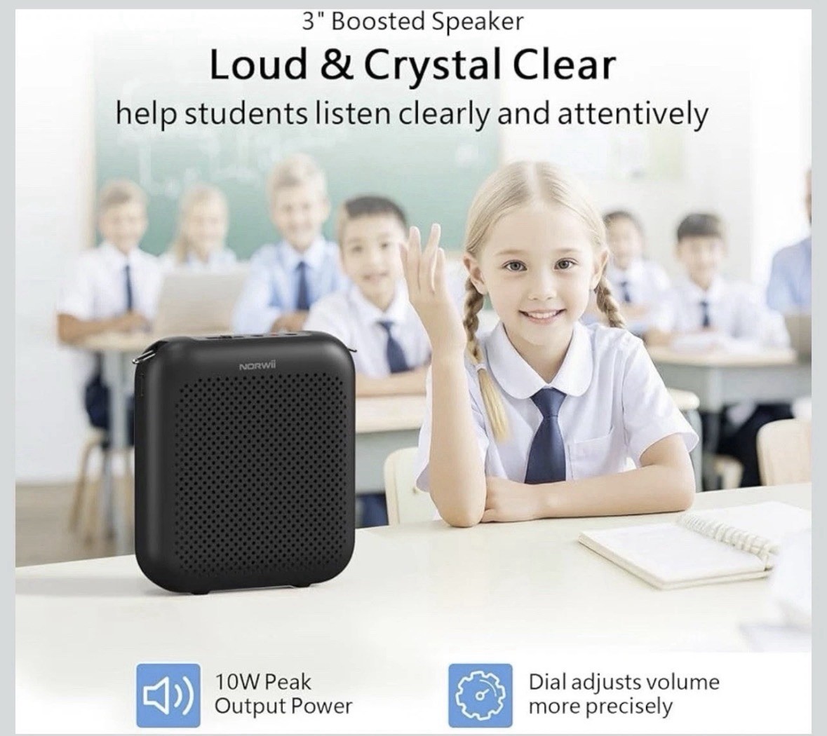 Loud Voice Amplifier Portable Mini Wired Microphone Headset Bluetooth Speaker