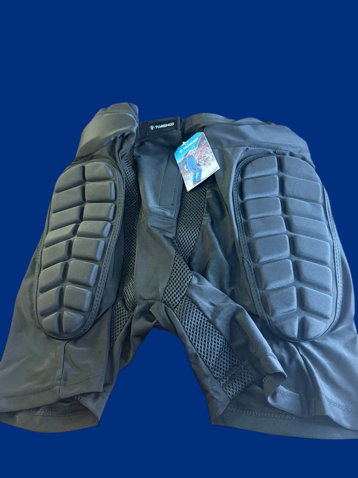 TOMSHOO Protective Padded Shorts Hip Butt Tailbone EVA Snowboard Ski Skate XL