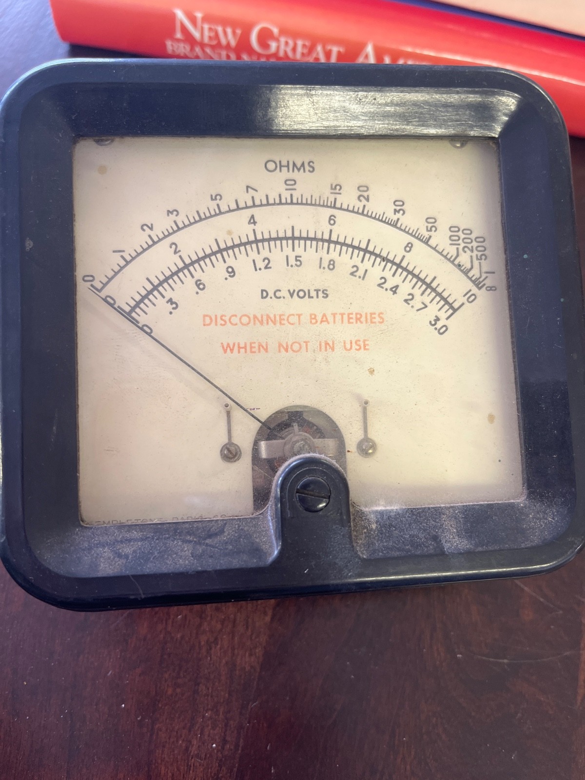 vintage analog voltmeter/ohmmeter, likely a model from the EICO brand