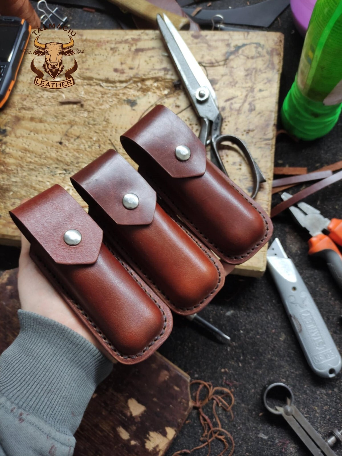 Fast Leathercraft Wet Mold - Medium Multitool EDC Knife DIY Case - Veg 5-7oz